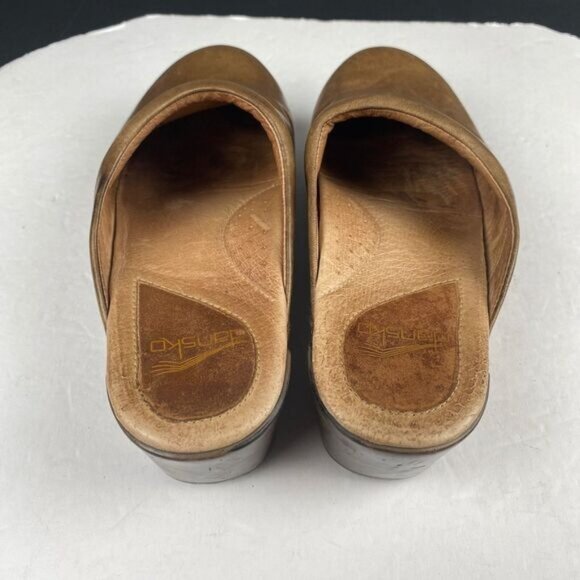 Dansko Balance Clog Women's size 38 Brown Leather Slip On Mule - Picture 4 of 14